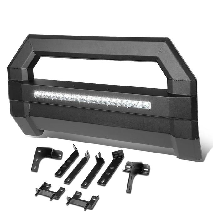 D-Motoring - Bull Bar - Square Tube - With LED Light + License Plate Bracket - 09-18 Dodge Ram 1500 - 1