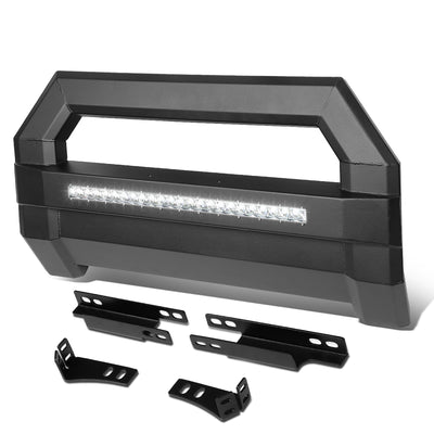 D-Motoring - Bull Bar - Square Tube - With LED Light + License Plate Bracket - 15-18 Chevy Colorado/GMC Canyon - 1
