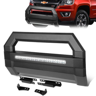15-18 Chevy Colorado GMC Canyon LED Bull Bar w/License Plate Relocation Kit