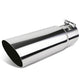 D-Motoring - Muffler Exhaust Tip - 3.5 OD Tip Diameter - Slant Tip - Fits over 3 OD Piping - 1