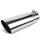 D-Motoring - Muffler Exhaust Tip - 3.5 OD Tip Diameter - Slant Tip - Fits over 3 OD Piping - 1