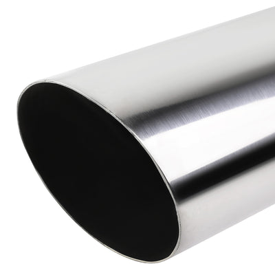 D-Motoring - Muffler Exhaust Tip - 3.5 OD Tip Diameter - Slant Tip - Fits over 3 OD Piping - 3