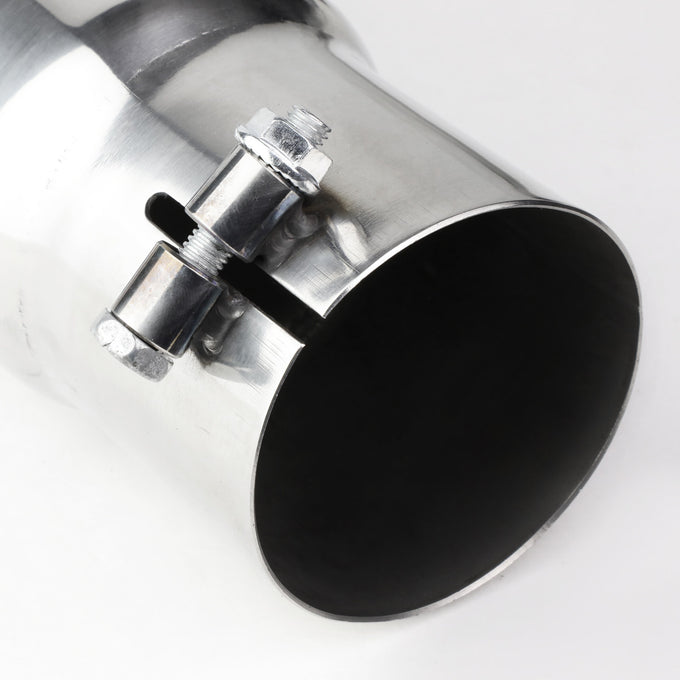 D-Motoring - Muffler Exhaust Tip - 3.5 OD Tip Diameter - Slant Tip - Fits over 3 OD Piping - 2