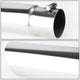 D-Motoring - Muffler Exhaust Tip - 3.5 OD Tip Diameter - Slant Tip - Fits over 3 OD Piping - 4