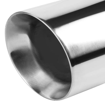 Muffler Exhaust Tip - 4Od - 3 Inlet - 7.75L - Double Wall - Angle Cut - Stainless Steel - MFL-TIP-003 - 2