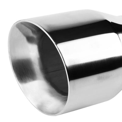 Muffler Exhaust Tip - 4.5Od - 3 Inlet - 8.25L - Double Wall - Angle Cut - Stainless Steel - MFL-TIP-004 - 2