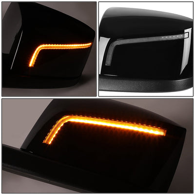 Performance Series Side Hood Mirrors (Black) <br>04-18 Volvo VN Series