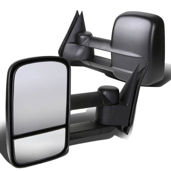D-Motoring - Towing Mirrors - Powered - Extendable - Black - Tahoe / Yukon / GMC C(K) 1500 / 2500 / C(K) 3500 - 1