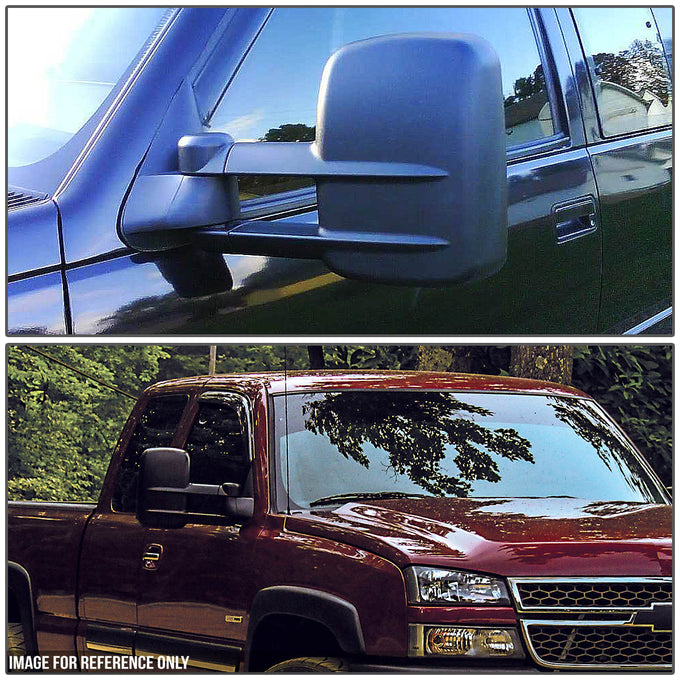 D-Motoring - Towing Mirrors - Powered - Extendable - Black - Tahoe / Yukon / GMC C(K) 1500 / 2500 / C(K) 3500 - 7