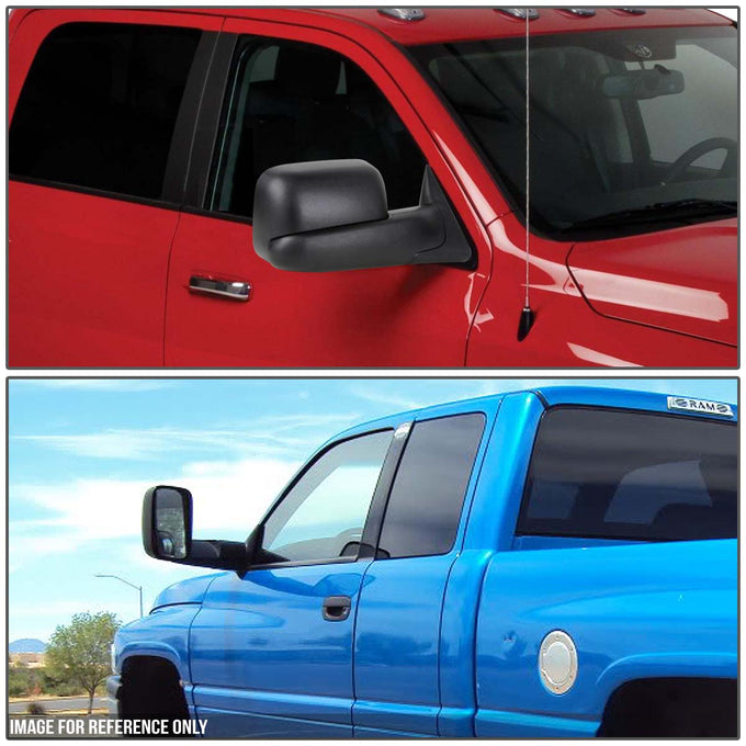 D-Motoring - Towing Mirrors - Manual Adjustable - Foldable - Pair - Dodge RAM 1500 / 2500 / 3500 - 6