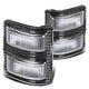 D-Motoring - Mirror Turn Signal Lights - Black Housing - Clear Lens - Direct Bolt On - OE Style - Ford F-250 / F-350 / F-450 Super Duty - 1