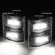 D-Motoring - Mirror Turn Signal Lights - Black Housing - Clear Lens - Direct Bolt On - OE Style - Ford F-250 / F-350 / F-450 Super Duty - 2