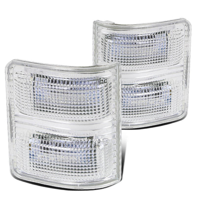 D-Motoring - Mirror Turn Signal Lights - Chrome Housing - Clear Lens - Direct Bolt On - OE Style - Ford F-250 / F-350 / F-450 Super Duty - 1