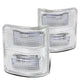 D-Motoring - Mirror Turn Signal Lights - Chrome Housing - Clear Lens - Direct Bolt On - OE Style - Ford F-250 / F-350 / F-450 Super Duty - 1