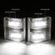 D-Motoring - Mirror Turn Signal Lights - Chrome Housing - Clear Lens - Direct Bolt On - OE Style - Ford F-250 / F-350 / F-450 Super Duty - 2