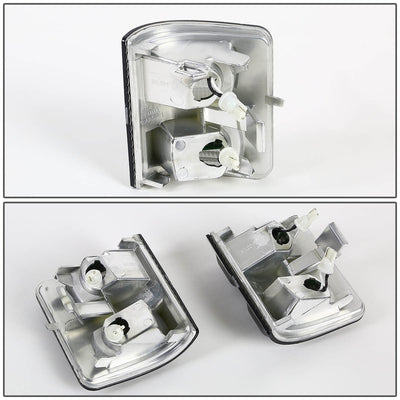 D-Motoring - Mirror Turn Signal Lights - Smoked Lens - Clear Corner - Direct Bolt On - OE Style - Ford F-250 / F-350 / F-450 Super Duty - 3