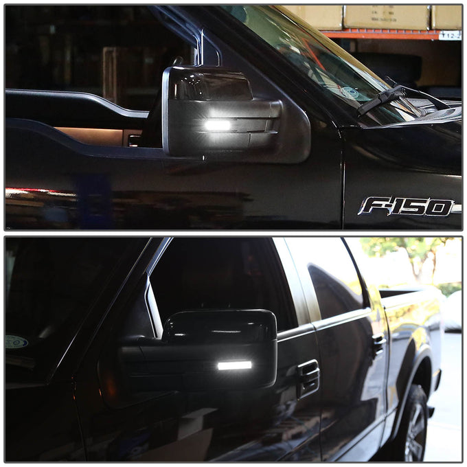 D-Motoring - Mirror Turn Signal Lights - Chrome Housing - Clear Lens - Direct Bolt On - OE Style - 09-14 Ford F-150 - 7
