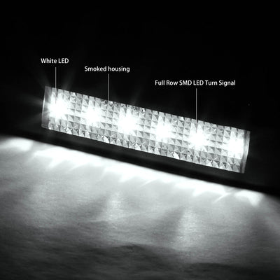 D-Motoring - Mirror Turn Signal Lights - Smoked Lens - Clear Corner - Direct Bolt On - OE Style - 09-14 Ford F-150 - 2