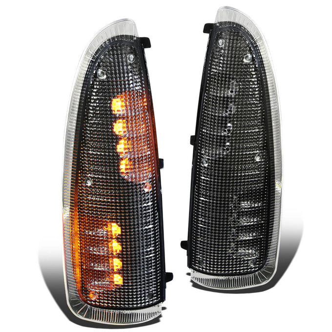 D-Motoring - Mirror Turn Signal Lights - Black Housing - Amber Corner - Direct Bolt On - OE Style - Ford F-250 / F-350 / F-450 / F-550 Super Duty  - 1