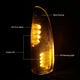 D-Motoring - Mirror Turn Signal Lights - Black Housing - Smoked Lens - Amber Corner - Direct Bolt On - OE Style - Ford F-250 / F-350 Superduty - 2