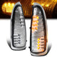 Chrome Housing Amber LED Mirror Turn Signal Lights<br>99-07 Ford F250 F350 F450 F550 Super Duty