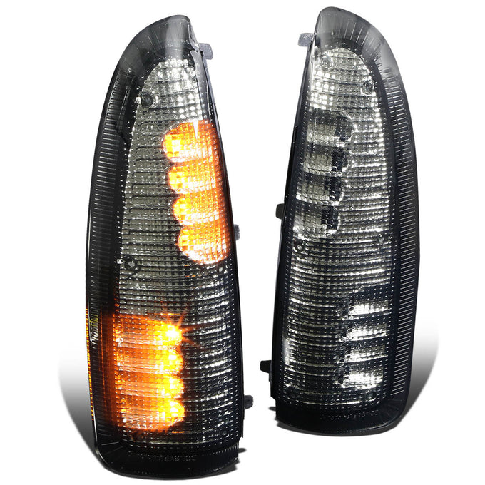D-Motoring - Mirror Turn Signal Lights - Smoked Lens - Amber Corner - Direct Bolt On - OE Style - Ford F-250 / F-350 Super Duty / Ford Excursion - 1