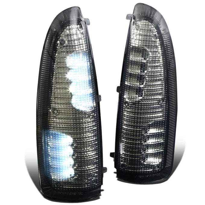 D-Motoring - Mirror Turn Signal Lights - Smoked Lens - Clear Corner - Direct Bolt On - OE Style - Ford F-250 / F-350 Super Duty / Ford Excursion - 1