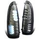 D-Motoring - Mirror Turn Signal Lights - Smoked Lens - Clear Corner - Direct Bolt On - OE Style - Ford F-250 / F-350 Super Duty / Ford Excursion - 1