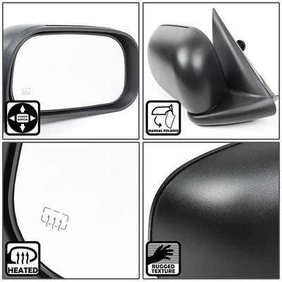 05-11 Dodge Dakota Side View Mirrors - OE Style - Powered - Adjustment+Heated - Right Side - MR-OEM-046-R - 2