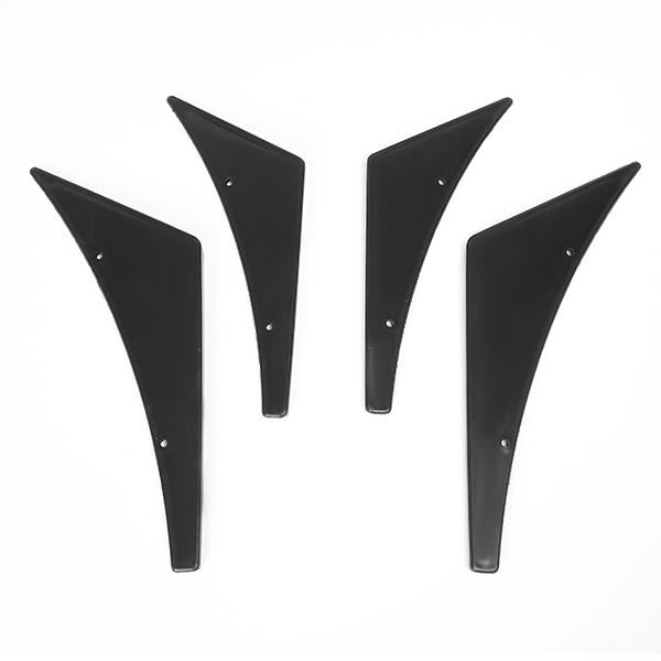 Universal Canards Diffuser Fins - Front Bumper - Carbon Fiber - Set of 4 - NRG-CARB-C100 - 5