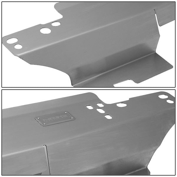 Nrg Innovations - 94-01 Acura Integra with JDM Type-R Front End Engine Bay Air Diversion Panel - Stainless Steel - 4