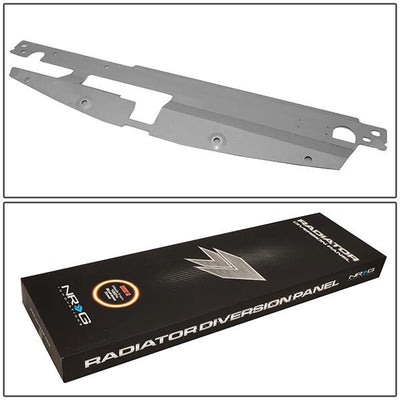 Nrg Innovations - 03-06 Mitsubishi Evolution Engine Bay Air Diversion Panel - Stainless Steel - 5