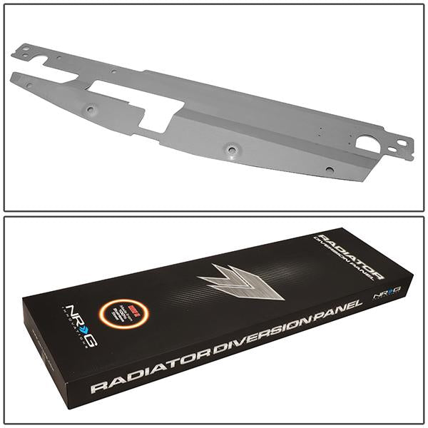 Nrg Innovations - 03-06 Mitsubishi Evolution Engine Bay Air Diversion Panel - Stainless Steel - 5