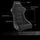Pair Black Fiber Glass Bucket Racing Seats <br>Universal