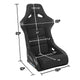 Pair Black Fiber Glass Bucket Racing Seats <br>Universal