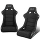 Pair Black Fiber Glass Bucket Racing Seats <br>Universal
