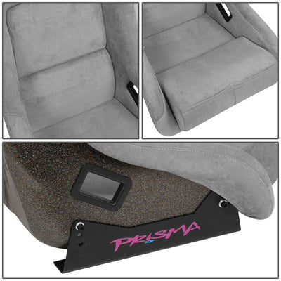 Large Size Grey Alcantara Bucket Racing Seats <br>Universal