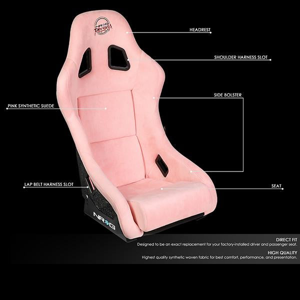1 Piece Medium Size Alcantara Bucket Racing Seat <br>Universal