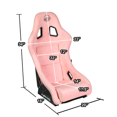 1 Piece Medium Size Alcantara Bucket Racing Seat <br>Universal