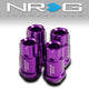4Pcs M12 x 1.25 6-Point Open-End 1.75 L in. Aluminum Lug Nuts [A variety of color options]<br>Universal