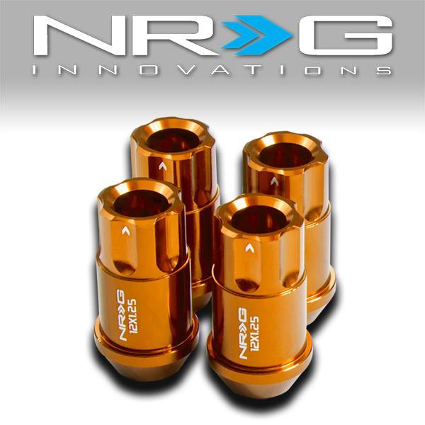 4Pcs M12 x 1.25 6-Point Open-End 1.75 L in. Aluminum Lug Nuts [A variety of color options]<br>Universal