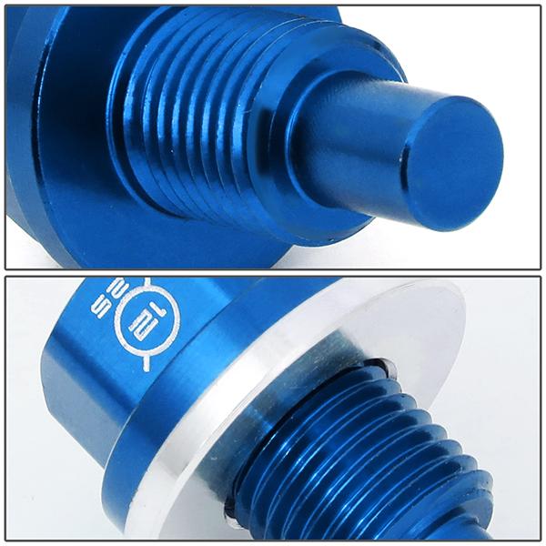 Nrg Innovations - M12X1.25 Magnetic Oil Drain Plug Bolt - W/Gasket - Aluminum - 4