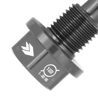 Nrg Innovations - M12X1.25 Magnetic Oil Drain Plug Bolt - W/Gasket - Aluminum - 2