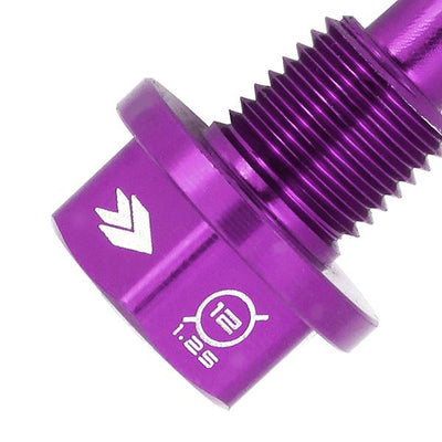 Nrg Innovations - M12X1.25 Magnetic Oil Drain Plug Bolt - W/Gasket - Aluminum - 2