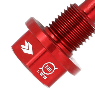 Nrg Innovations - M12X1.25 Magnetic Oil Drain Plug Bolt - W/Gasket - Aluminum - 2