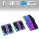 Nrg Innovations - MT Vehicle Foot Pedal Pad Cover Plates - W/Carbon Fiber Trim - Aluminum - 1