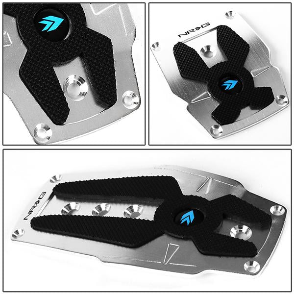 MT Manual Transmission Pedal Pad Cover Plates - Aluminum - PDL-200SL