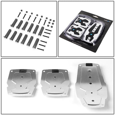 MT Manual Transmission Pedal Pad Cover Plates - Aluminum - PDL-200SL