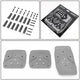 Nrg Innovations - MT Vehicle Foot Pedal Pad Cover Plates - W/Carbon Fiber Trim - Aluminum - 5