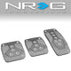 Nrg Innovations - MT Vehicle Foot Pedal Pad Cover Plates - W/Carbon Fiber Trim - Aluminum - 1
